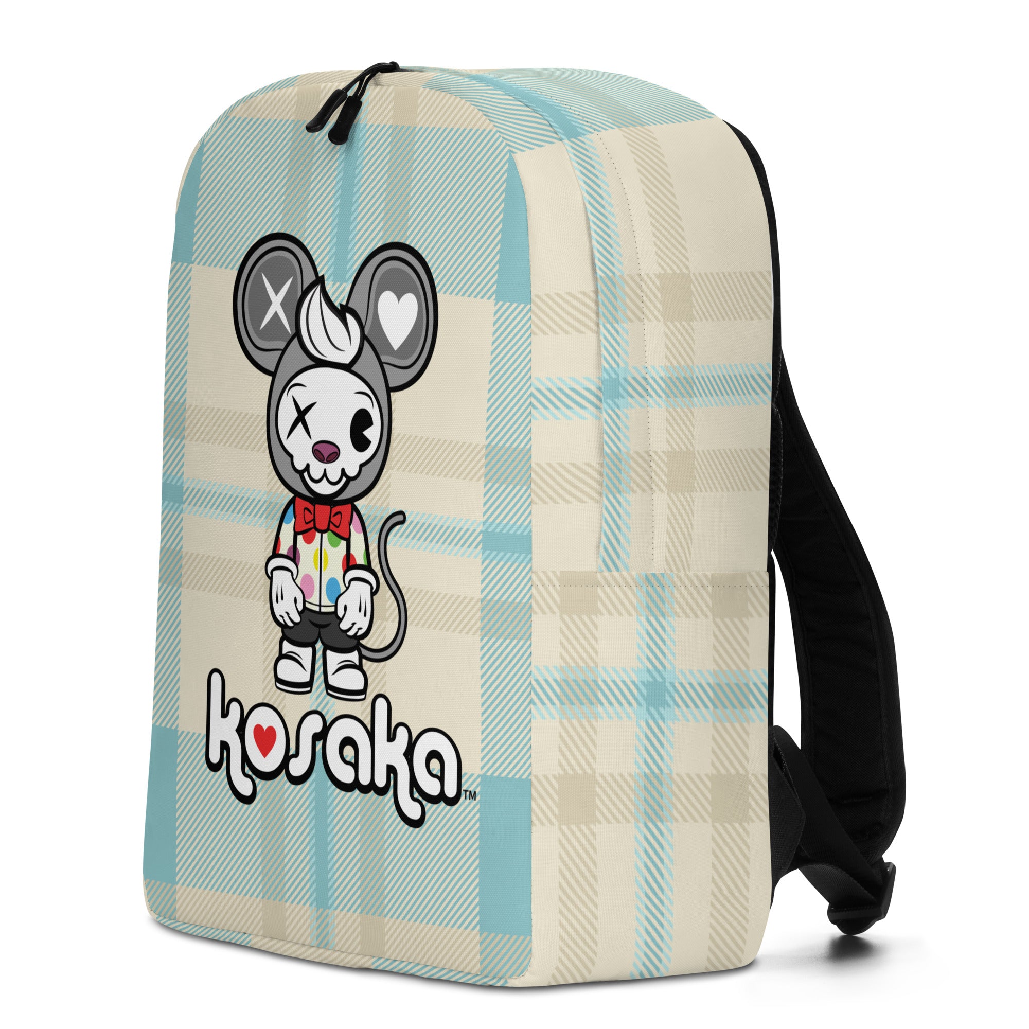 Kosaka Book Smart Skull Mouse Minimalist Backpack