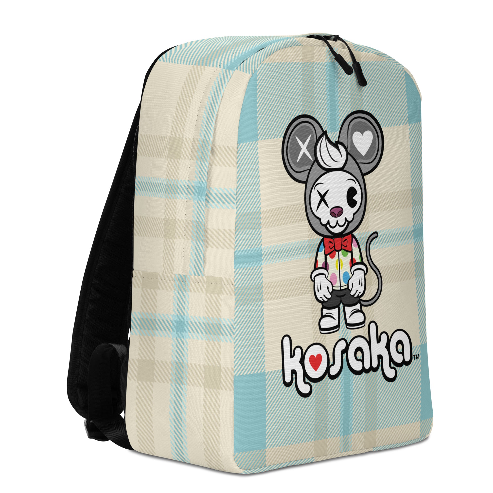 Kosaka Book Smart Skull Mouse Minimalist Backpack