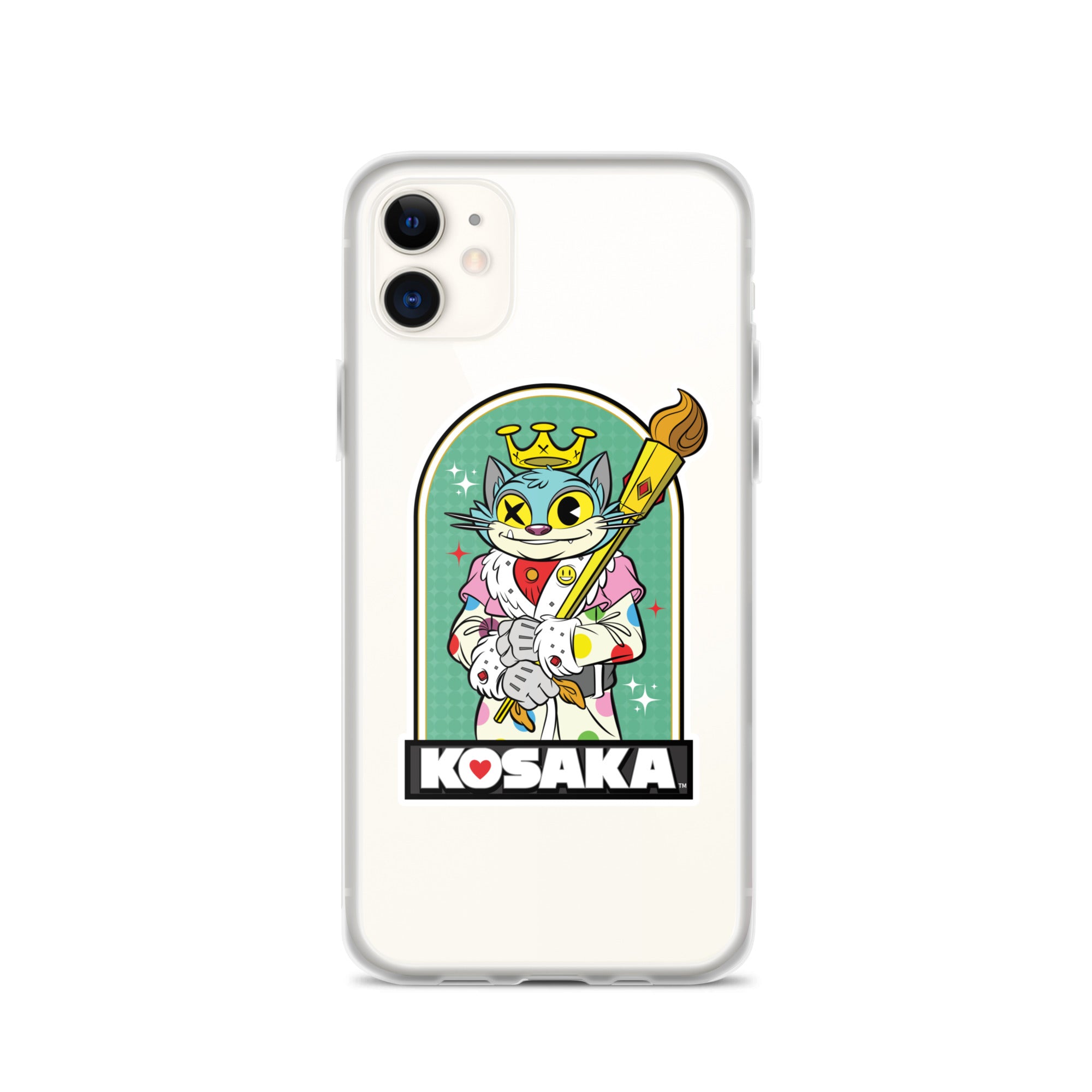 Kosaka King Cat Clear Case for iPhone®