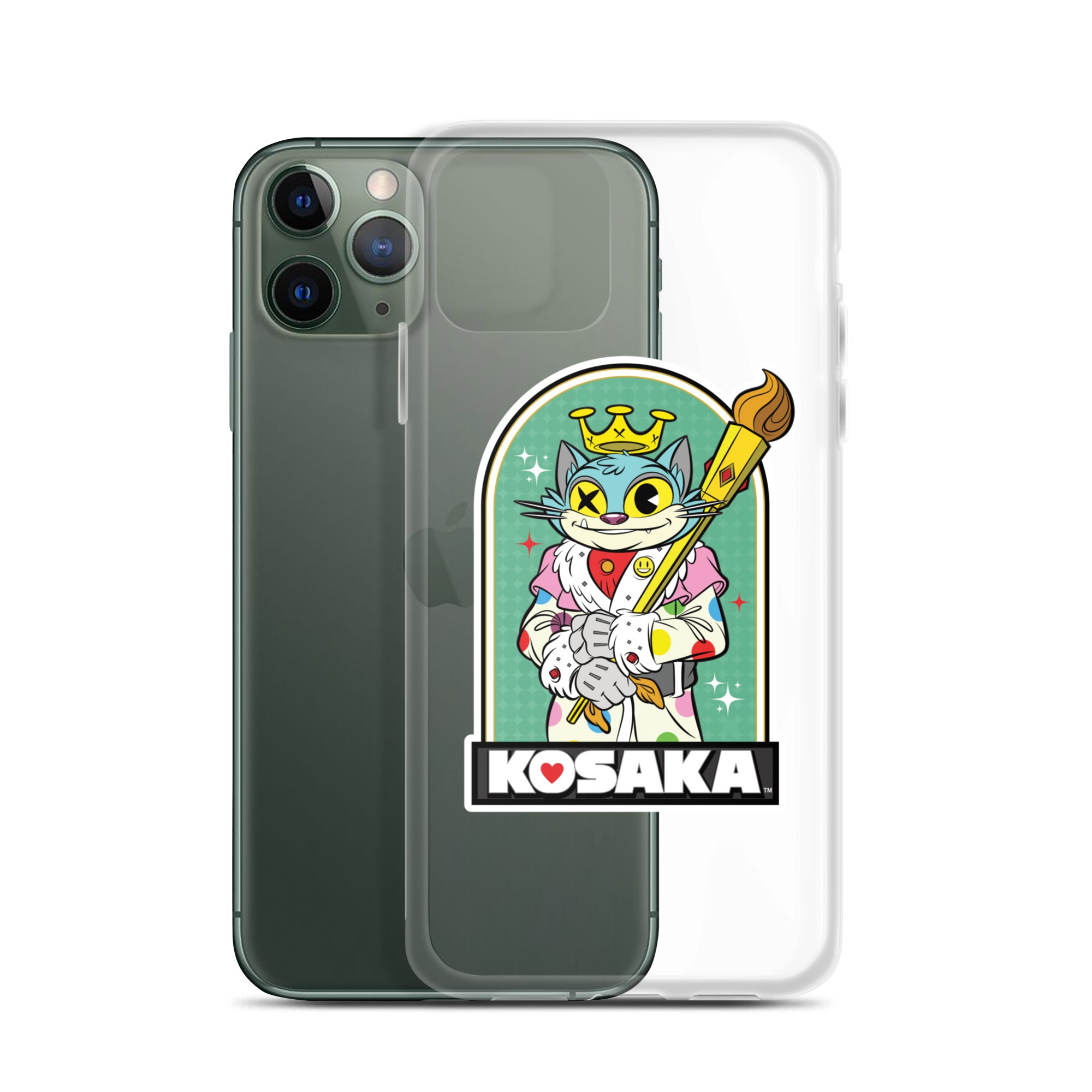Kosaka King Cat Clear Case for iPhone®