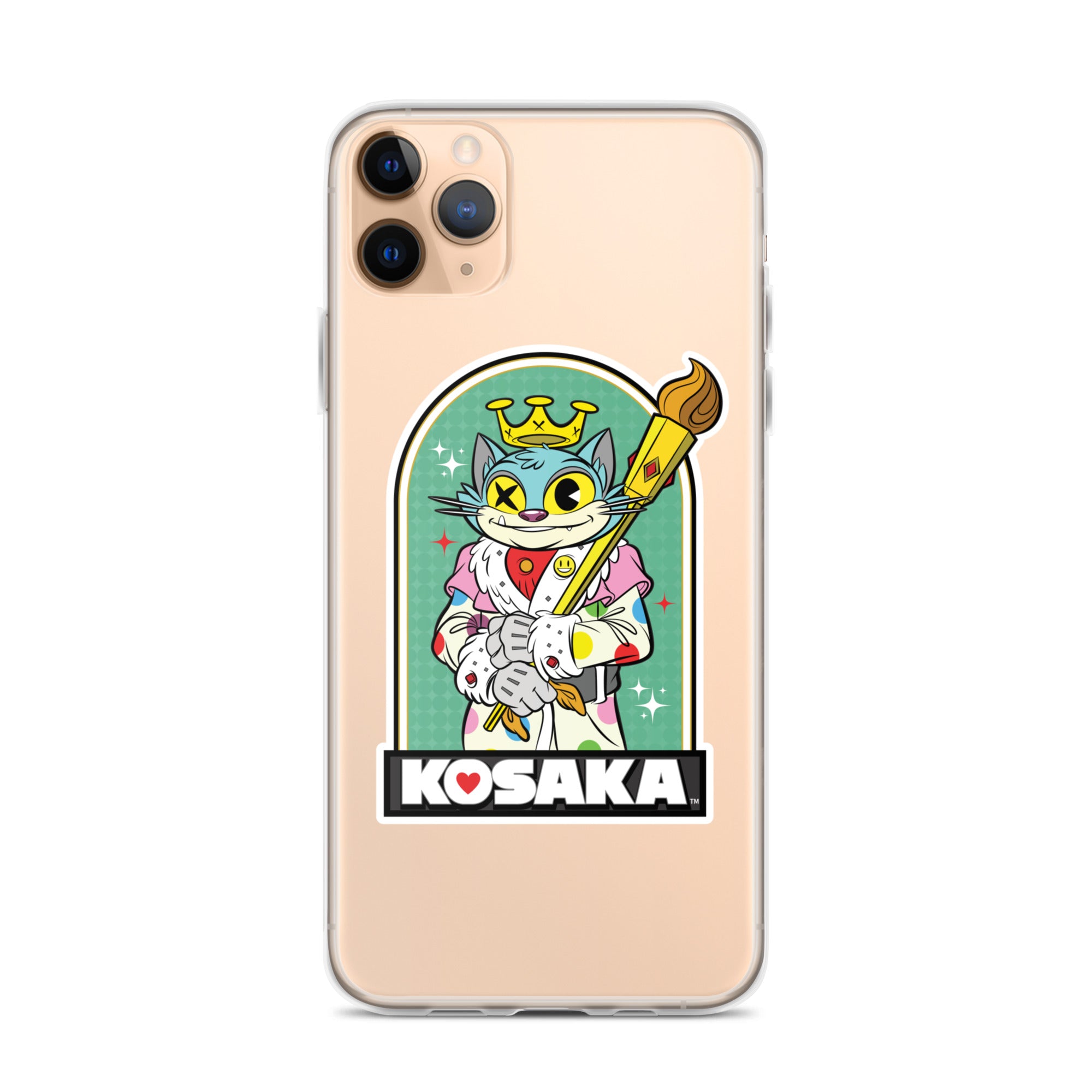 Kosaka King Cat Clear Case for iPhone®