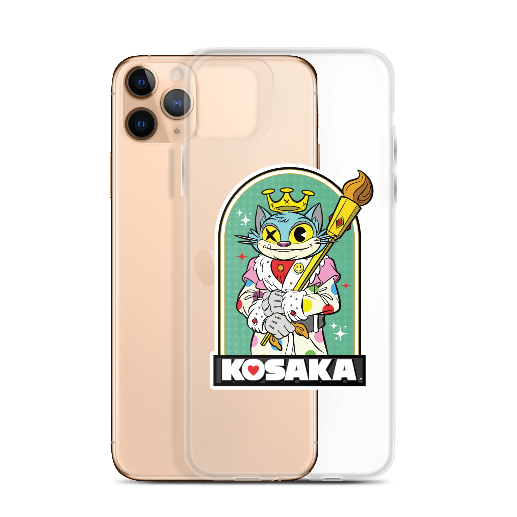 Kosaka King Cat Clear Case for iPhone®