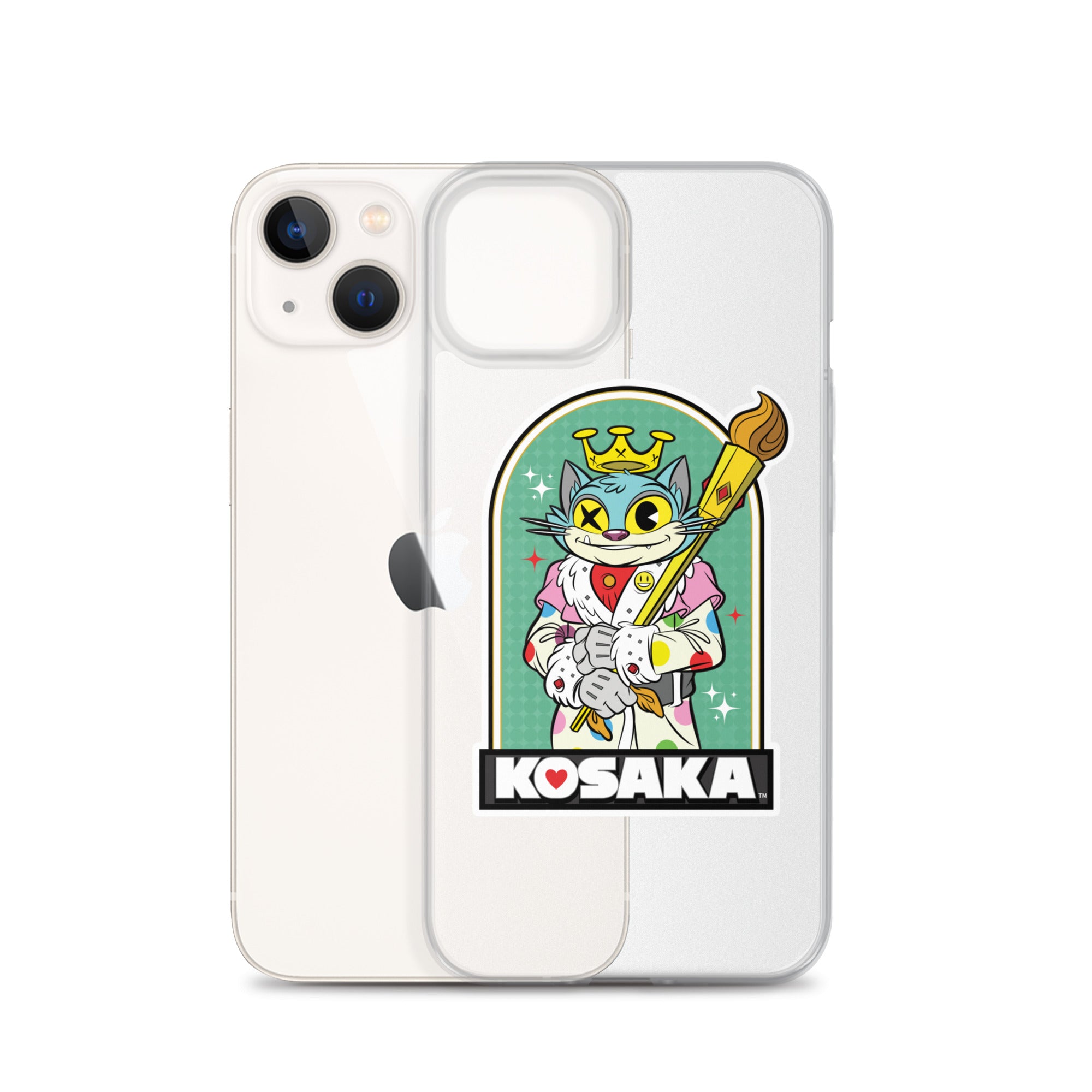 Kosaka King Cat Clear Case for iPhone®