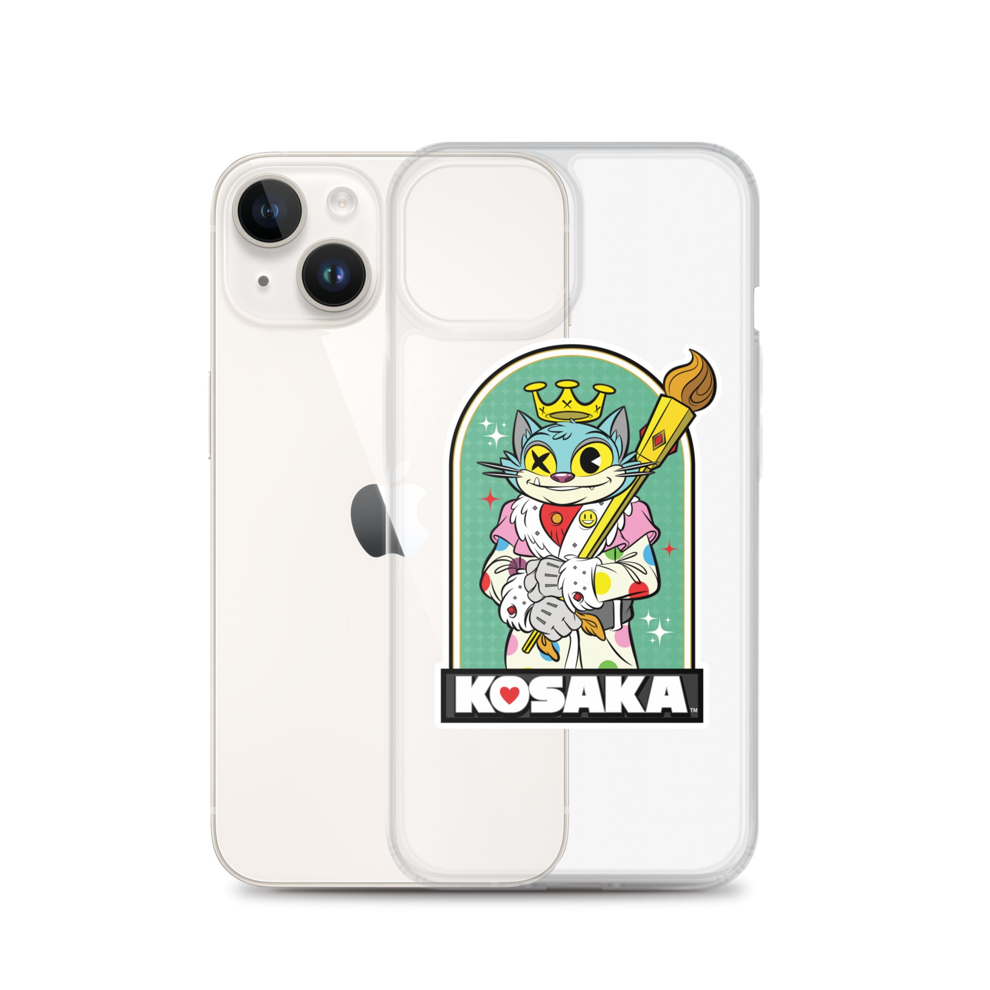 Kosaka King Cat Clear Case for iPhone®