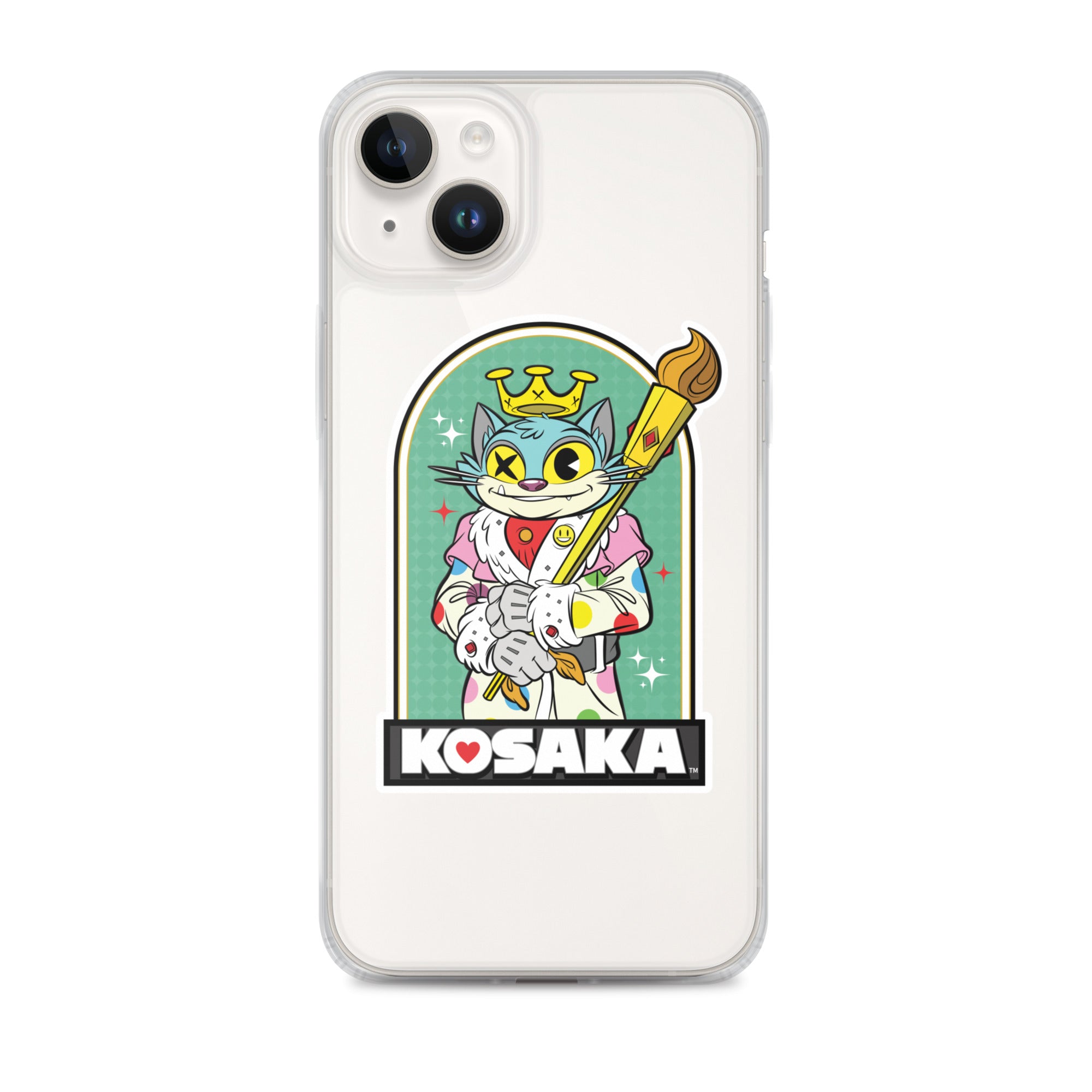 Kosaka King Cat Clear Case for iPhone®