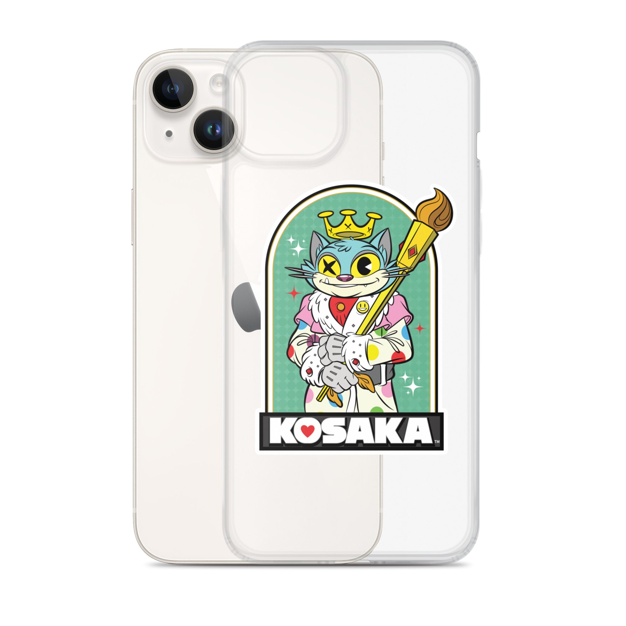 Kosaka King Cat Clear Case for iPhone®