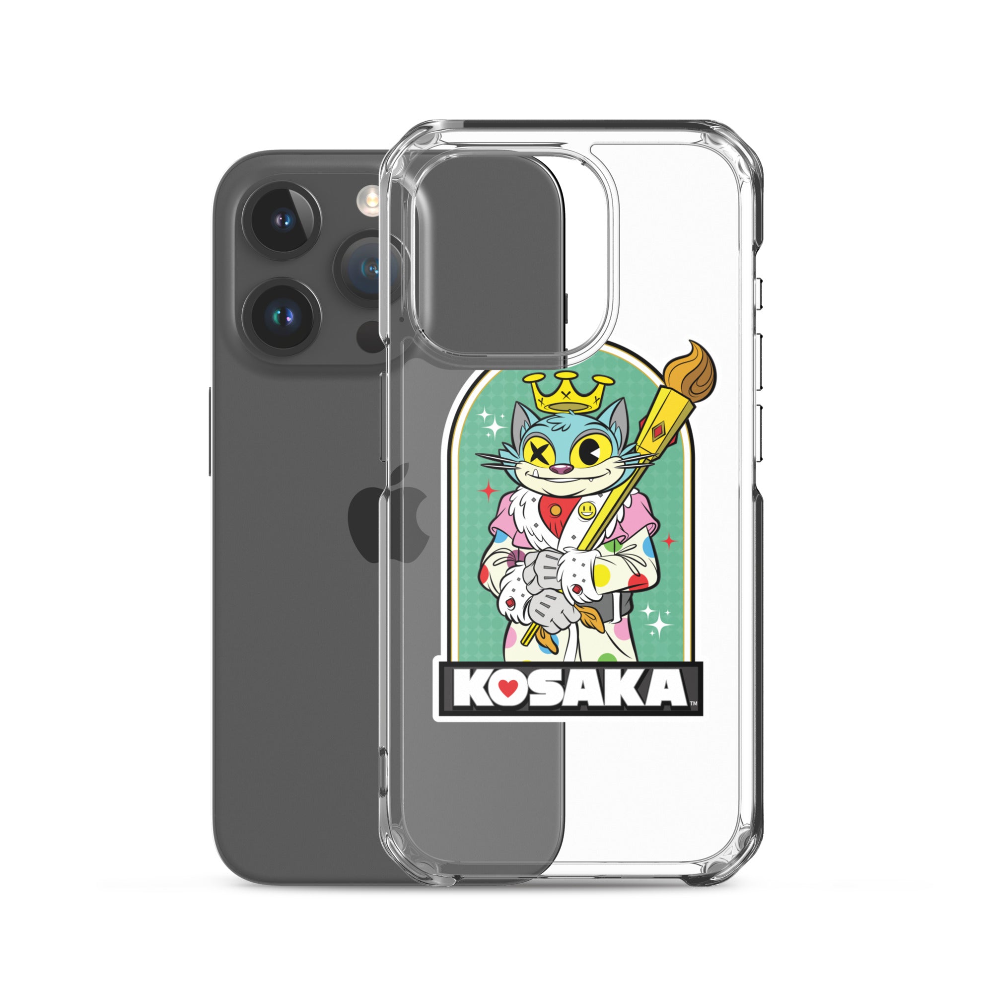 Kosaka King Cat Clear Case for iPhone®