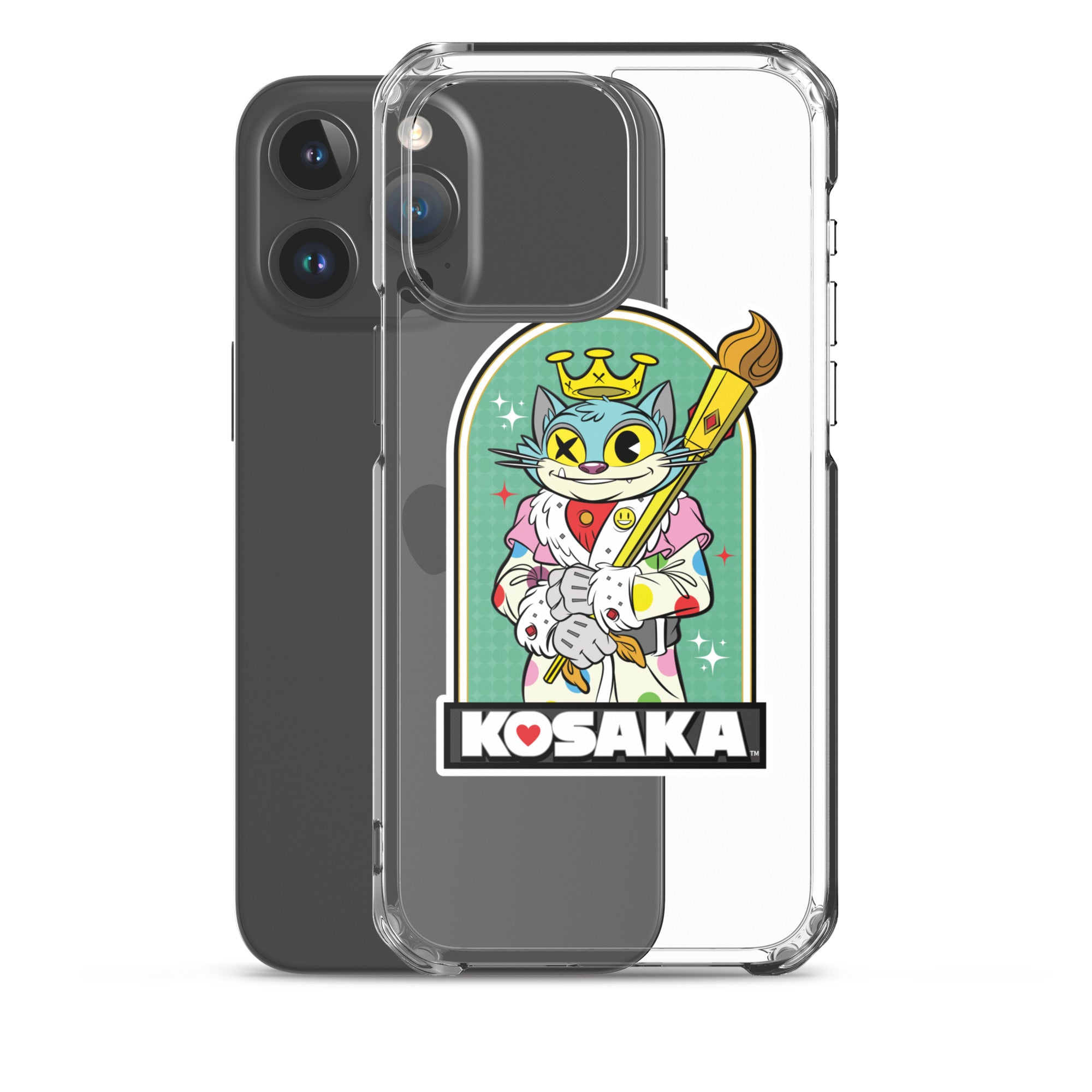 Kosaka King Cat Clear Case for iPhone®
