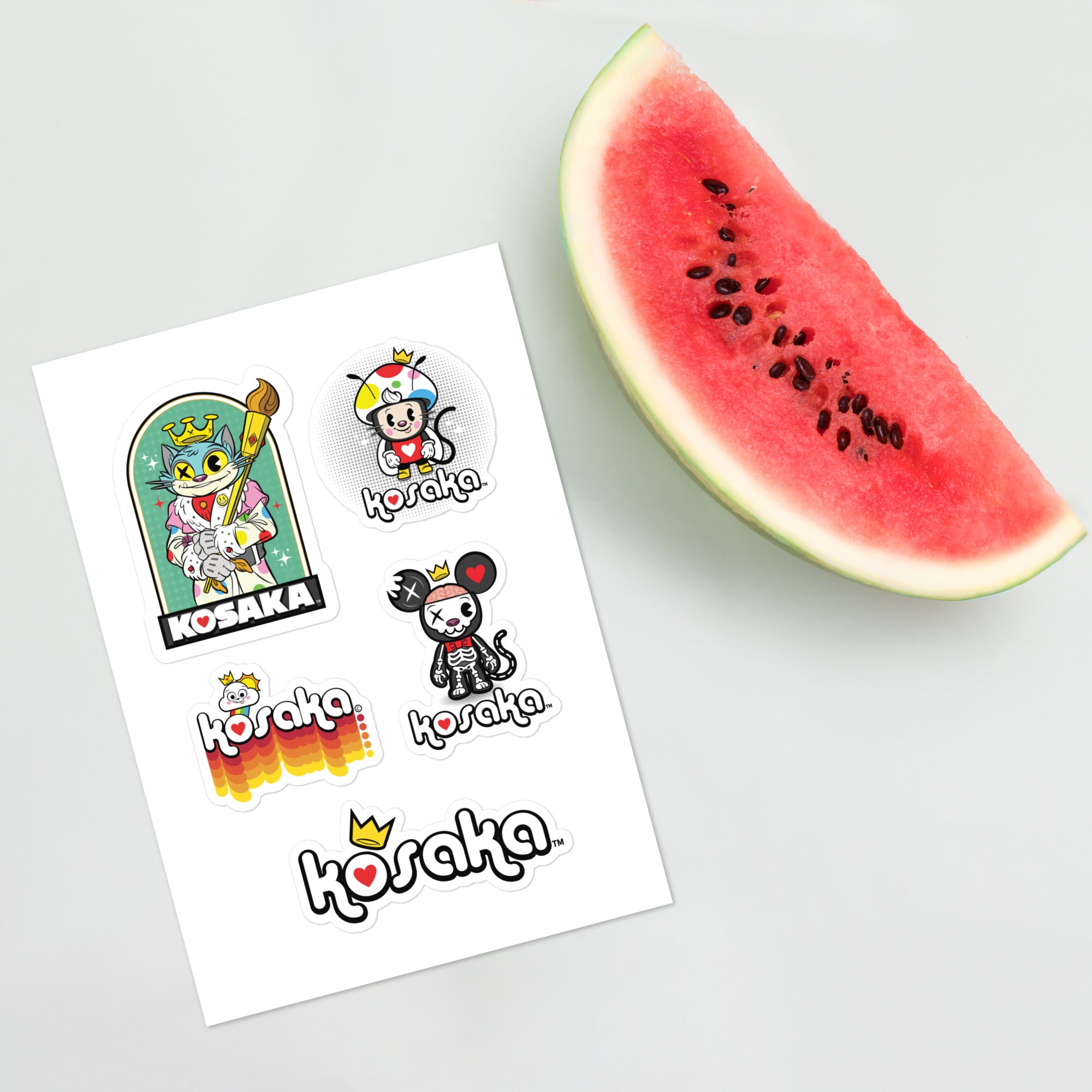 Kosaka Character Sticker Sheet