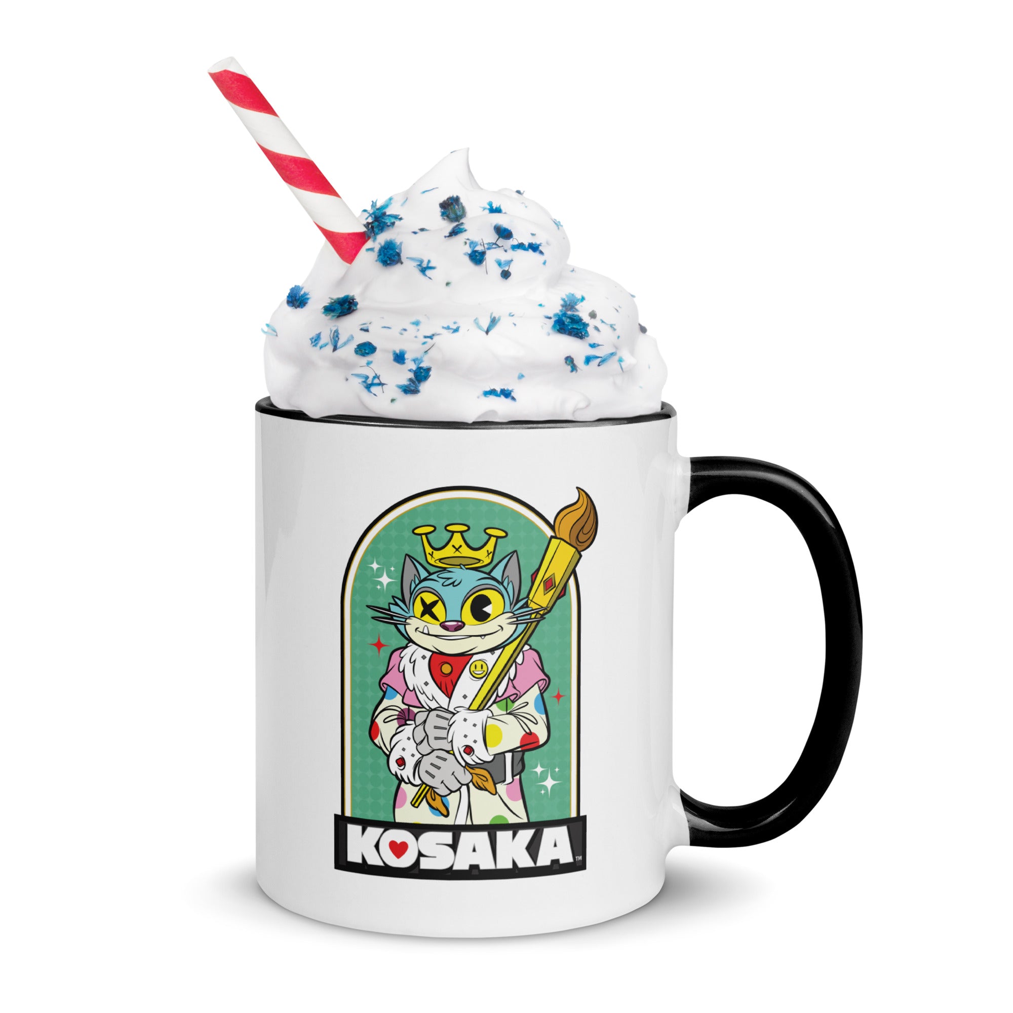 Kosaka King Cat Mug with Color Inside