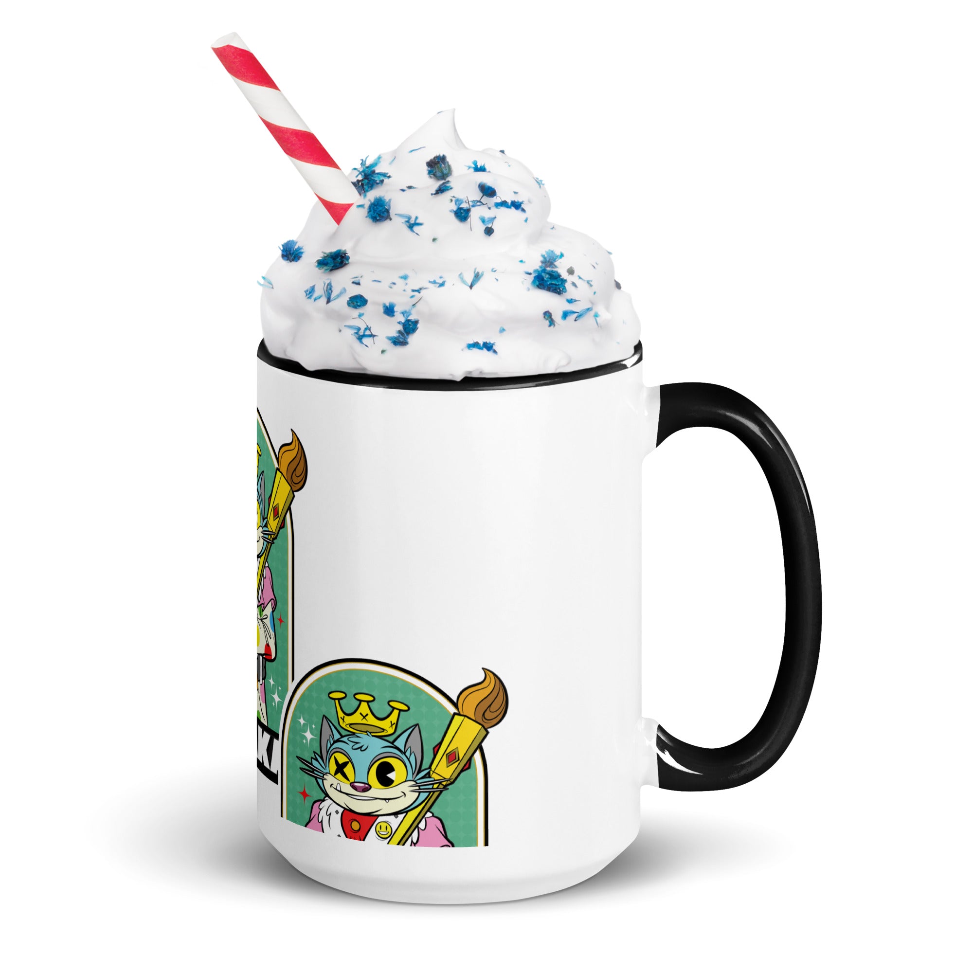 Kosaka King Cat Mug with Color Inside