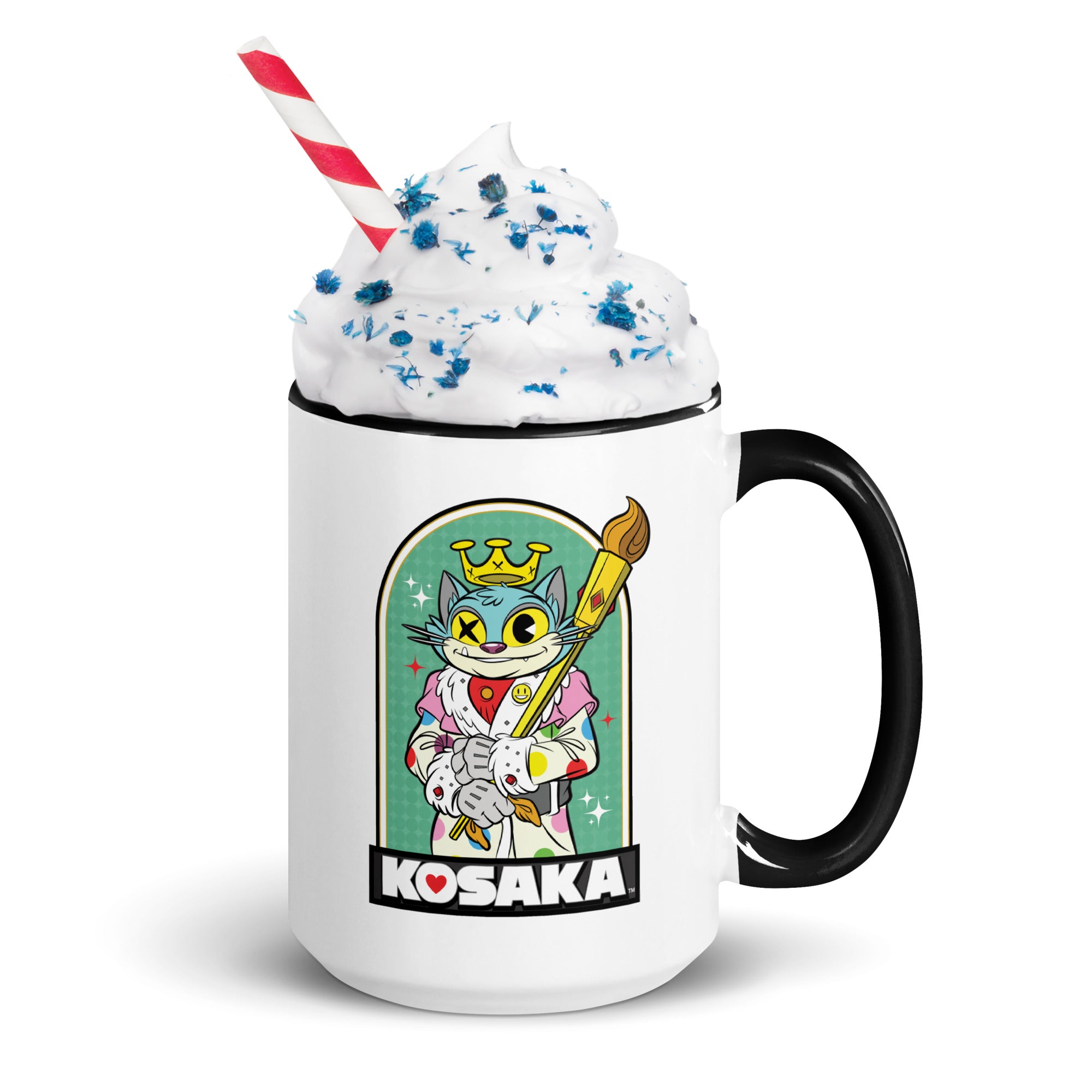 Kosaka King Cat Mug with Color Inside
