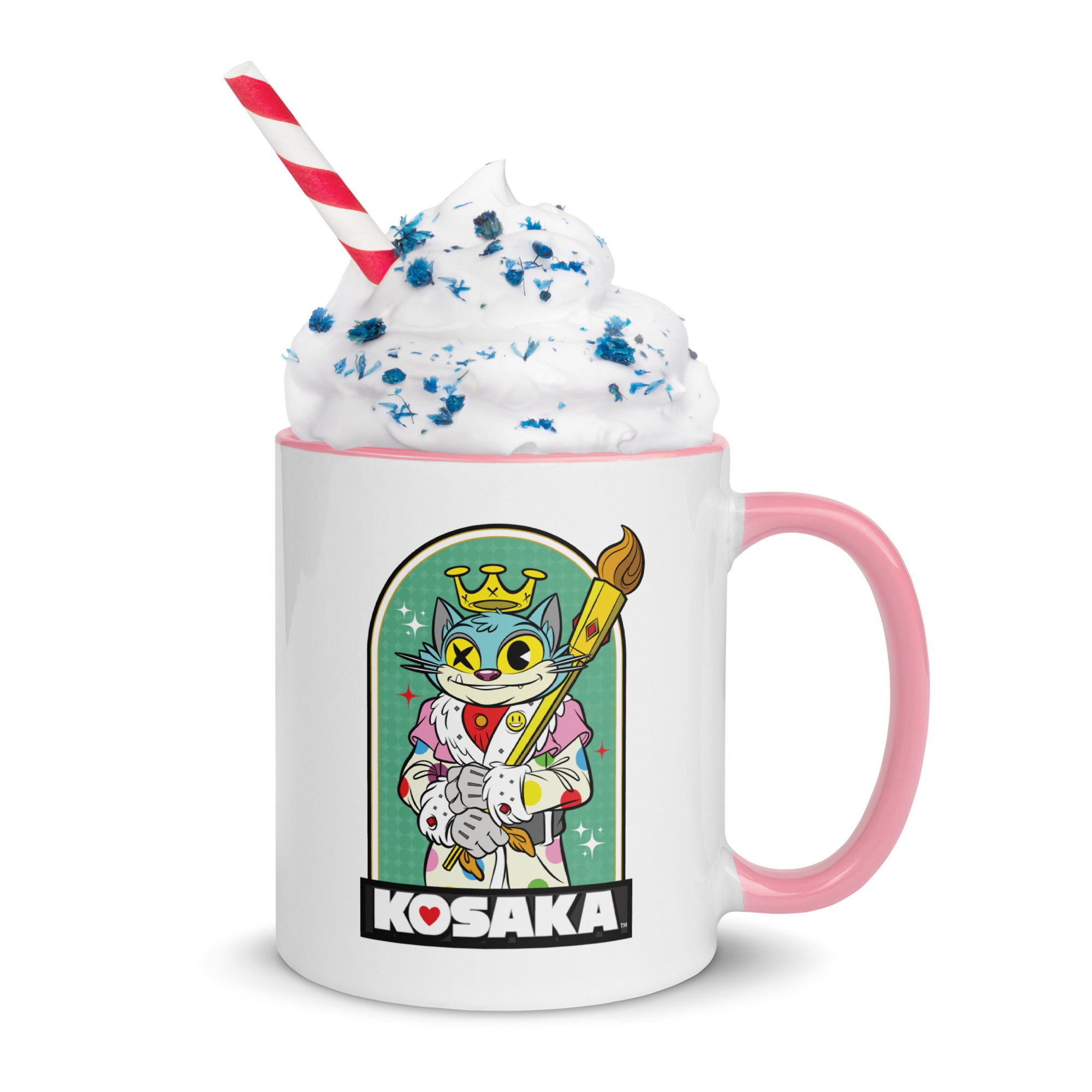 Kosaka King Cat Mug with Color Inside