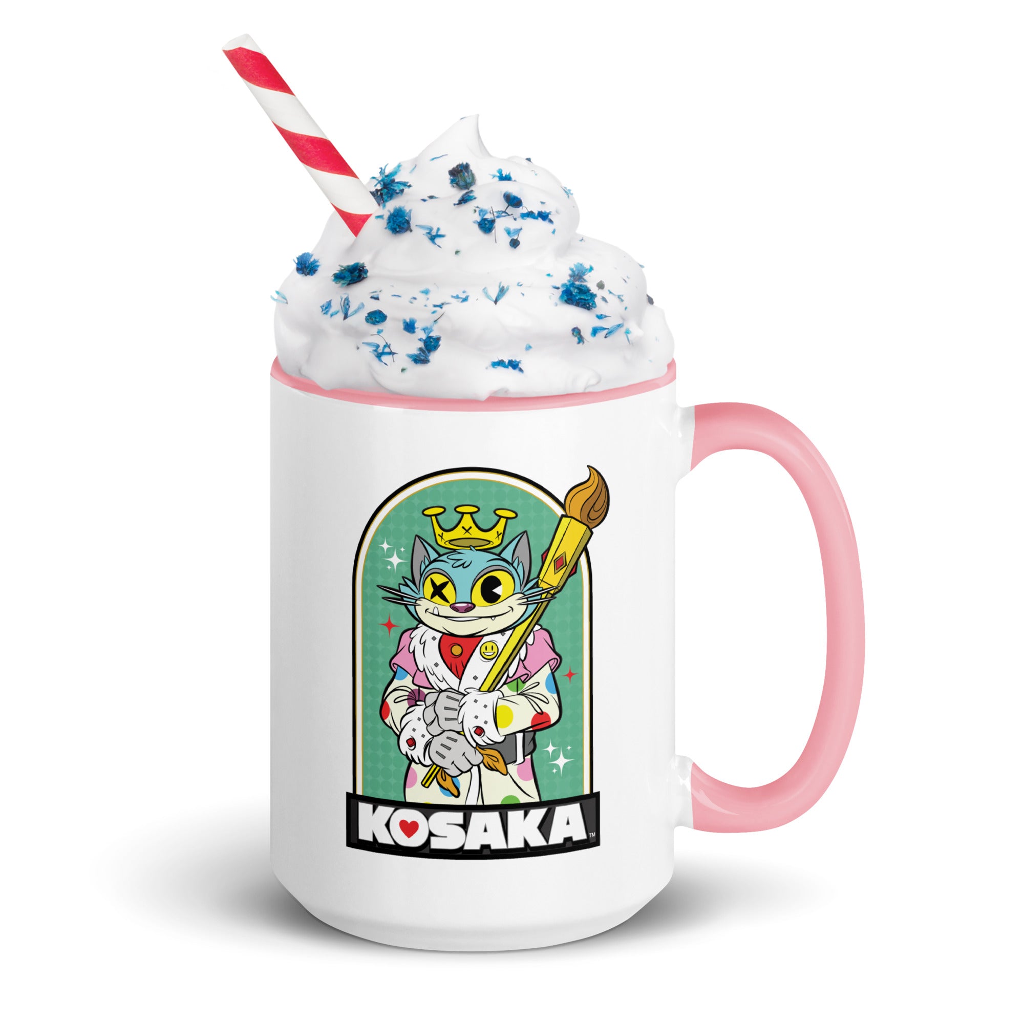 Kosaka King Cat Mug with Color Inside