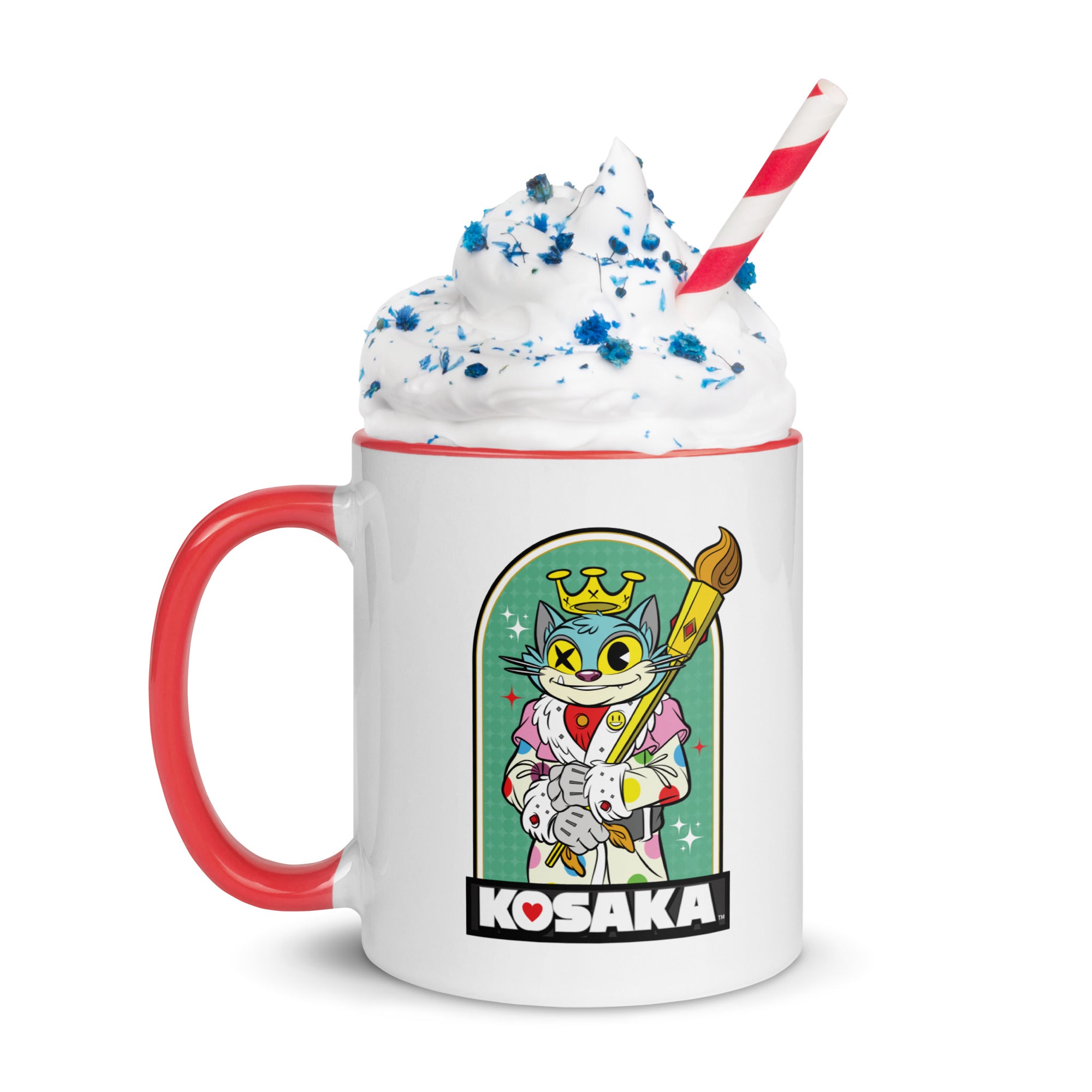Kosaka King Cat Mug with Color Inside