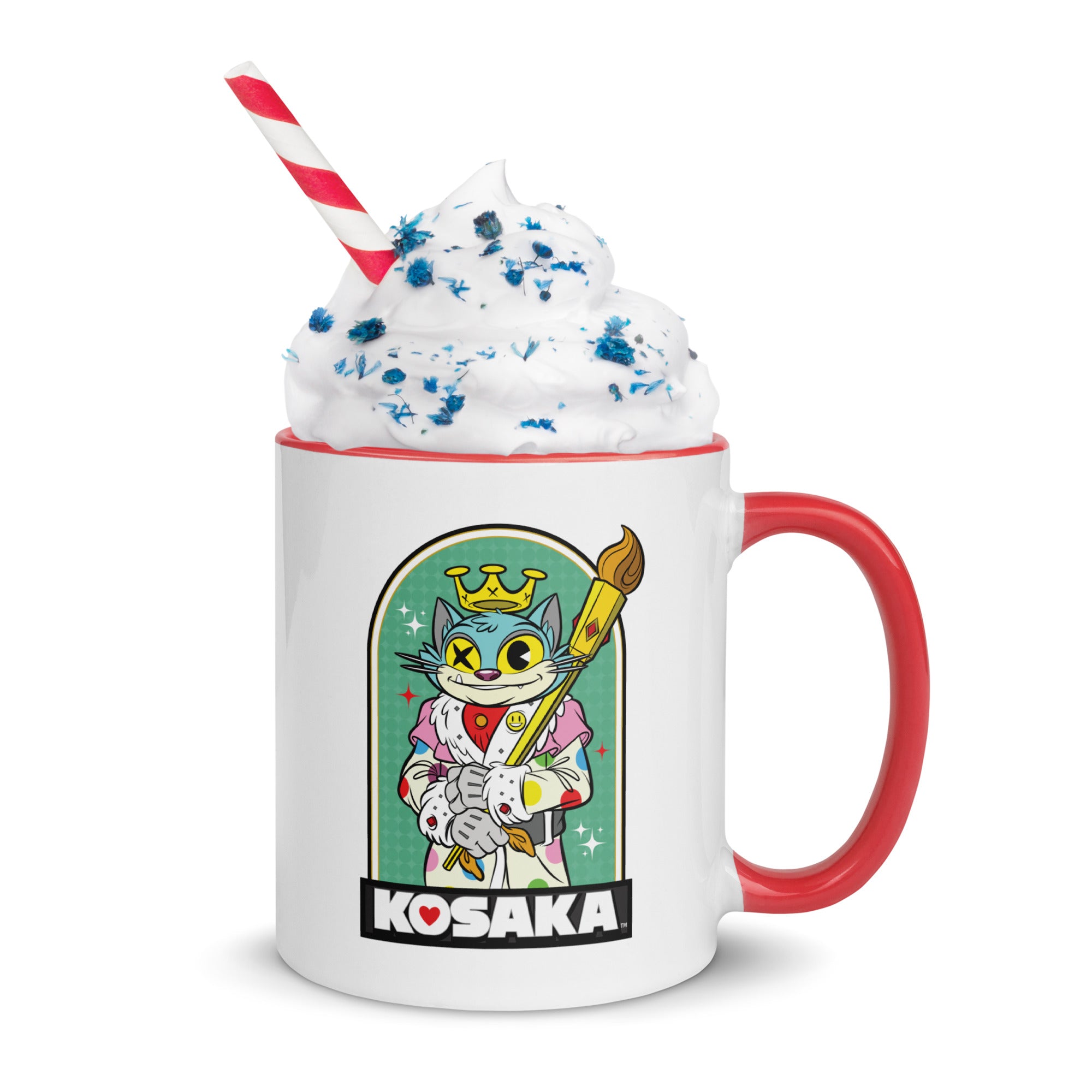 Kosaka King Cat Mug with Color Inside