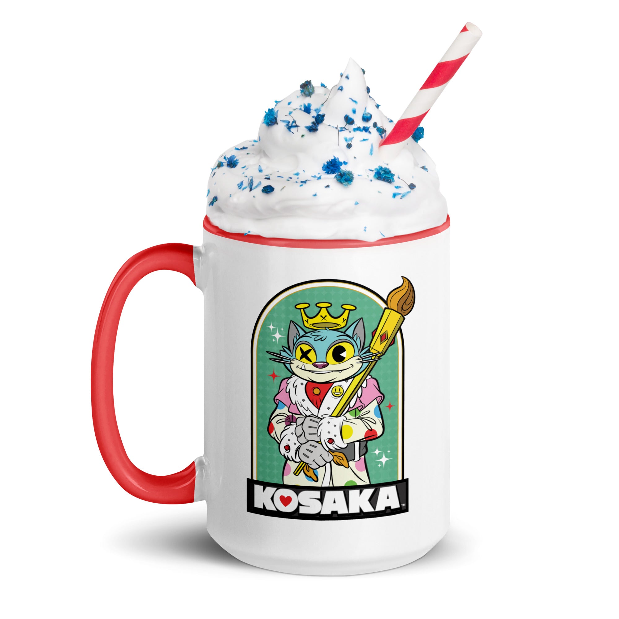 Kosaka King Cat Mug with Color Inside