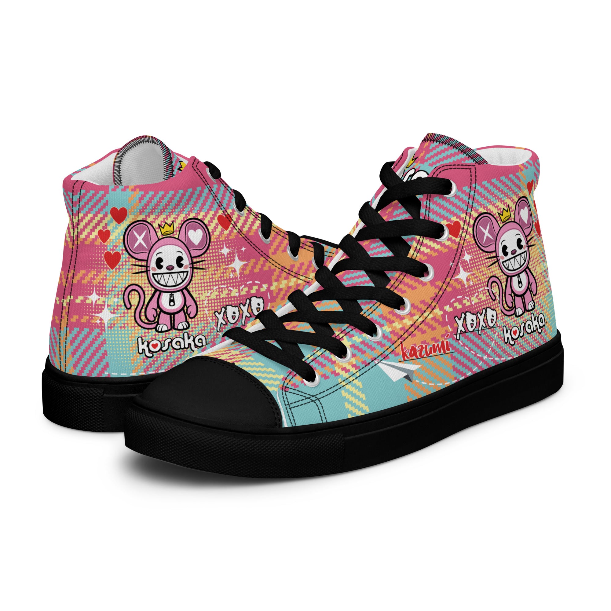 Women’s high top canvas shoes