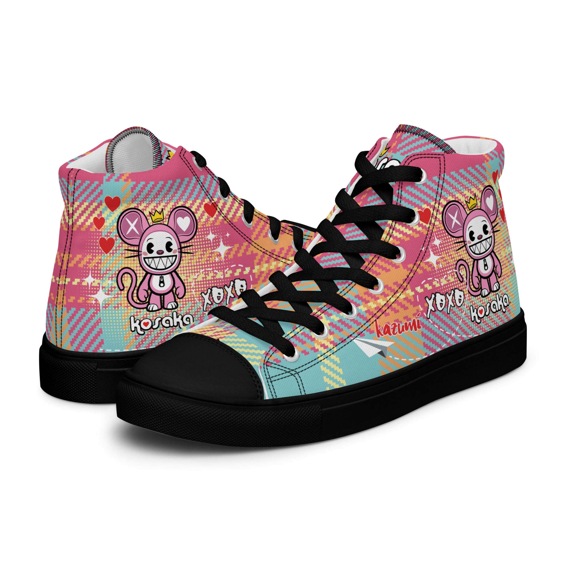 Women’s high top canvas shoes