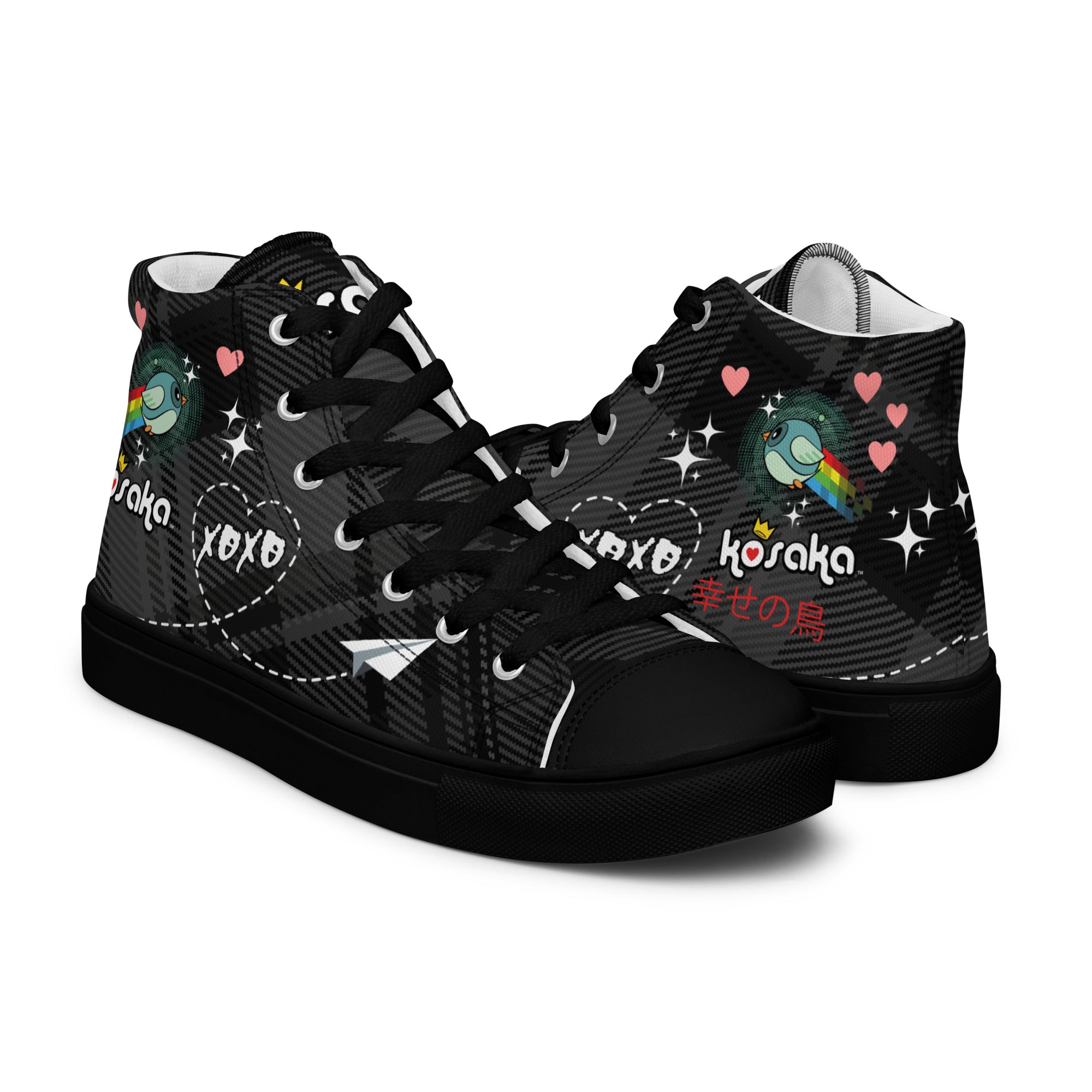 Women’s high top canvas shoes