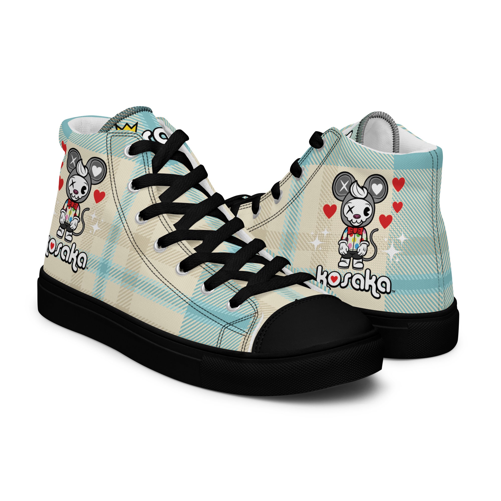 Women’s high top canvas shoes