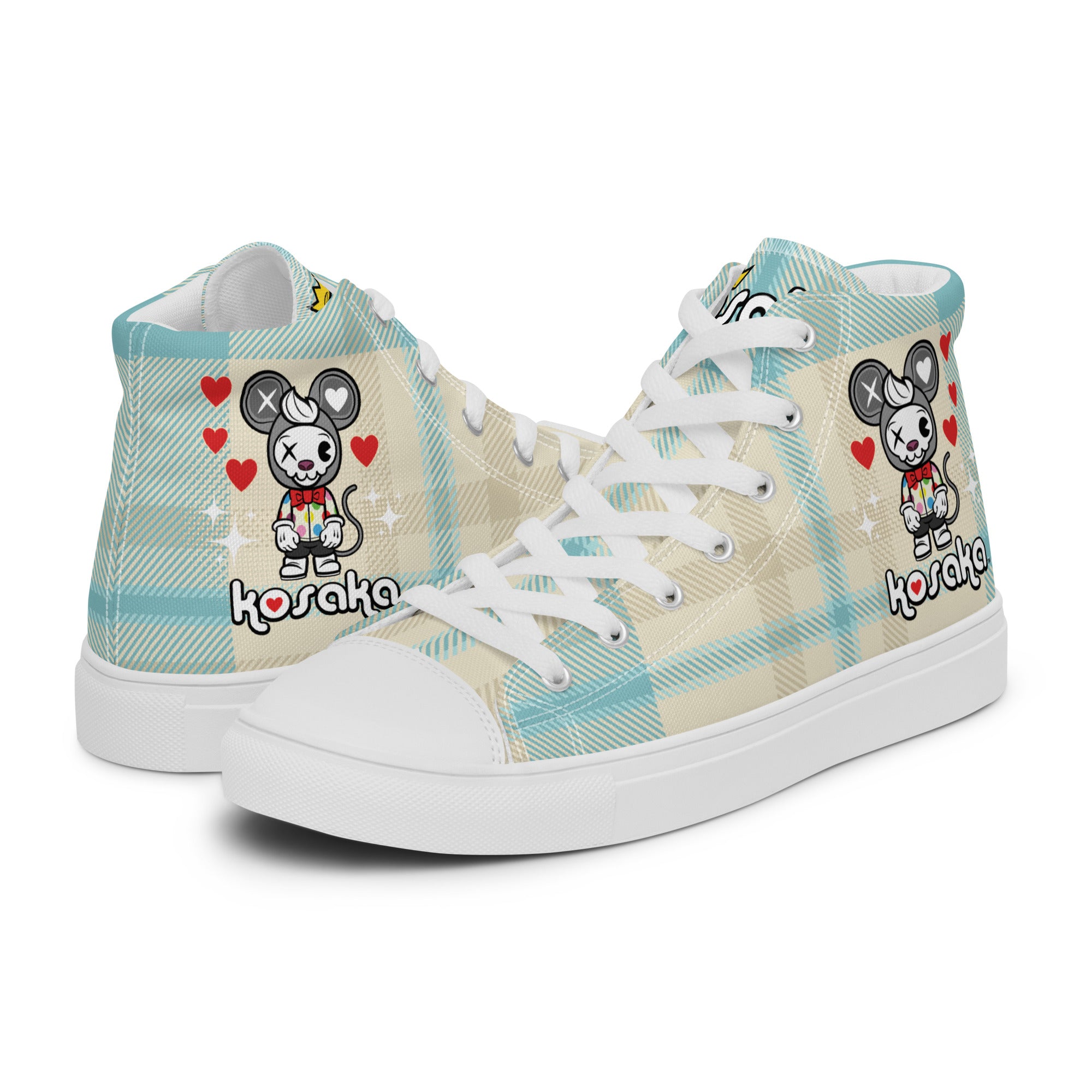 Women’s high top canvas shoes