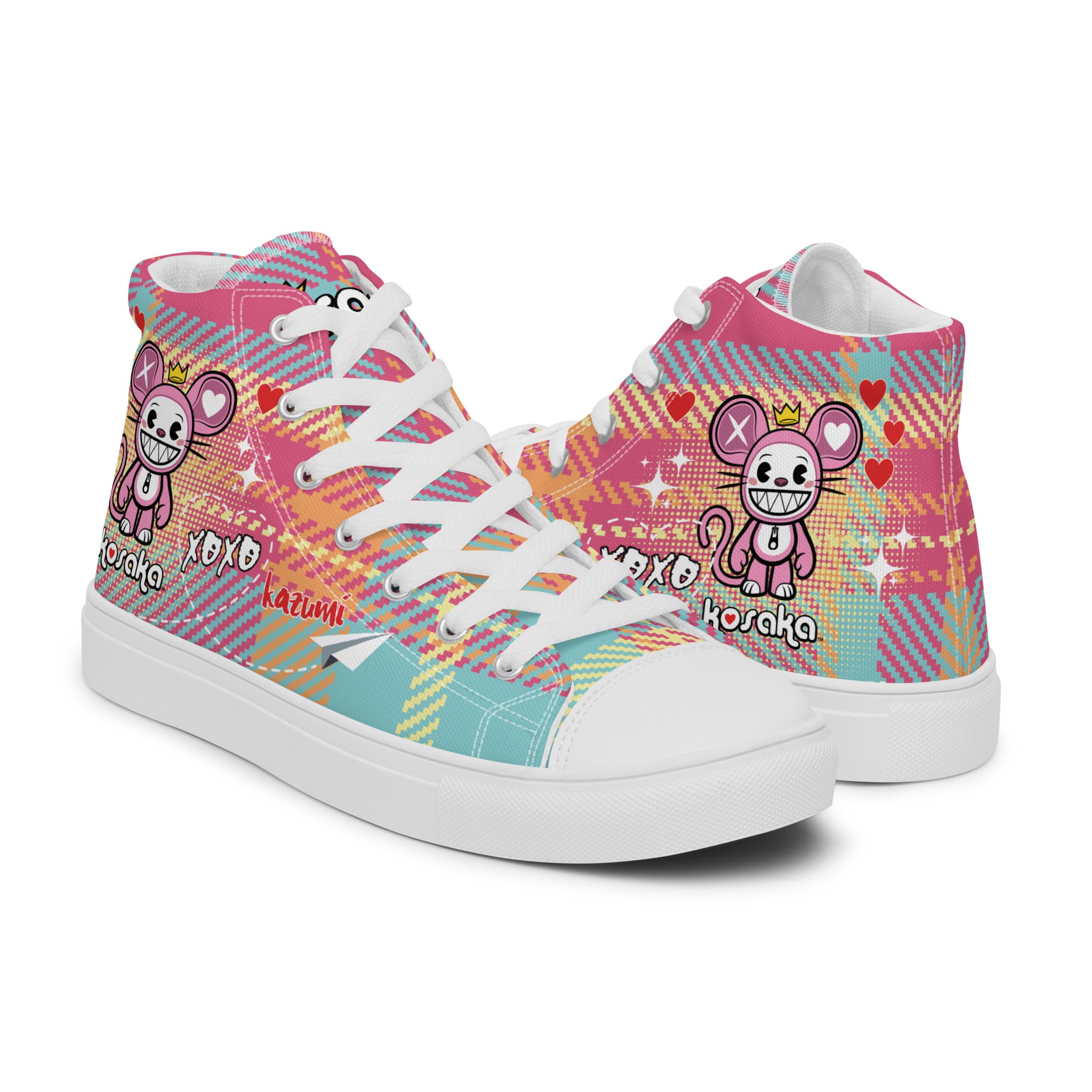 Women’s high top canvas shoes
